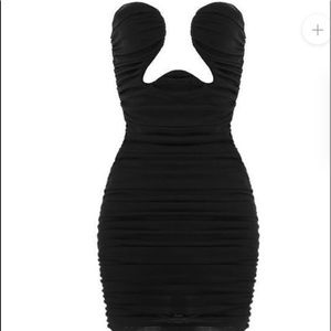 LEAU LONDON MESH MINI DRESS